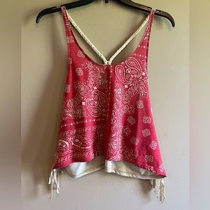 Paisley Bandana Print Tank Top